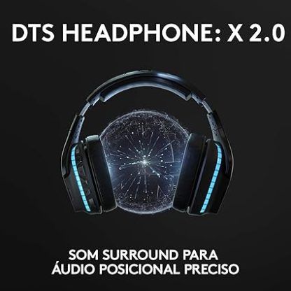 Headset Gamer Sem Fio Logitech G935 7.1 RGB Wireless Hub - Image 4