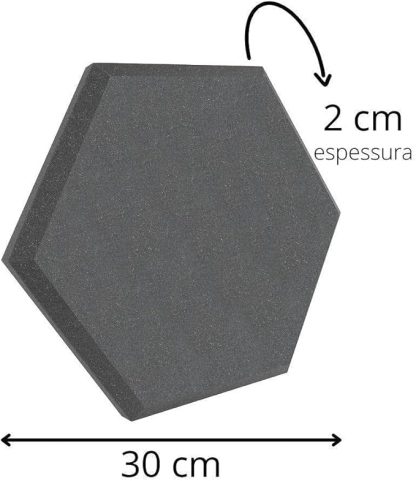 Espuma Acústica Hexagonal Antichamas Profissional - Image 2